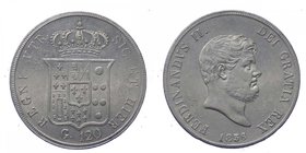 Regno due Sicilie - Ferdinando II (1830-1859) Piastra 120 Grana 1856 - Ag