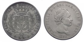 Carlo Felice - Carlo Felice (1821-1831) Scudo da 5 Lire 1827 Genova - Ag
BB/SPL
