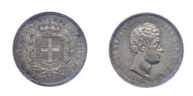 Carlo Alberto - Carlo Alberto (1831-1849) 2 Lire 1844 Genova - RR MOLTO RARA - Ag
qFDC/FDC