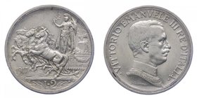 Vittorio Emanuele III - Vittorio Emanuele III (1900-1943) 2 Lire "Quadriga Briosa" 1917 - NC - Ag
FDC