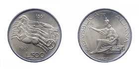 Repubblica Italiana - 500 Lire 1961 - Ag