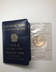 Repubblica Italiana - Moneta Commemorativa - "Campionato Mondiale di Calcio Messico - 500 Lire 1986 - Ag in confezione di zecca