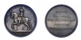 Savoia - Vittorio Emanuele I - Medaglia - Vittorio Emanuele I (1802-1824) Medaglia 1814 "COHORS EQUITATA" - Ag - RARA Gr.27,31 Ø mm40