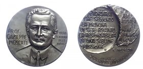 Medaglia - Prof. Giuseppe Moscati (1880-1927) Nato a Benevento nel 1880, Morto a Napoli nel 1927, Santo nel 1987 - Ae Argentato Gr.130 Ø mm60