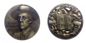 "Medaglia - Joseph Plunkett (1887-1916) Medaglia commemorativa per i 100 anni dalla scomparsa del Poeta Irlandese Joseph Plunkett. 2016 - Ae " Gr.95,7...