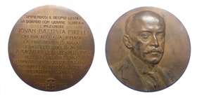 Medaglia - Giovan Battista Pirelli - 50°Anniversario dell'industria (1872-1922) - Ae Gr.96 Ø mm60
