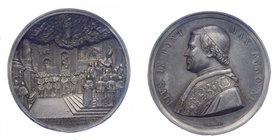 Medaglia Pio IX (1846-1878) Medaglia 1856 - Anno XI - Dogma dell'Immacolata Concezione - Opus Bianchi - Ag - RARA Gr.36,05 Ø mm43,5