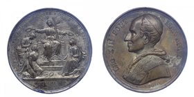 Medaglia Leone XIII (1878-1903) Medaglia 1888 - Anno X - Opus Bianchi - In ricordo dei doni ricevuti per il Giubileo Sacerdotale Gr.30,16 Ø mm43