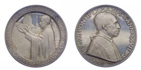 Medaglia Pio XII (1939-1958) Chiusura anno Mariano - 1955 - Anno XVII - Ag Gr.34,26 Ø mm44