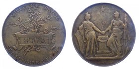 Medaglia - Francia - Ville de Paris - Centenaire de 1789 - Ae Gr.60 Ø mm49,5