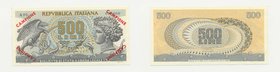 Repubblica Italiana - Banconota - Repubblica Italiana - 500 Lire "Aretusa" - CAMPIONE - RRRRR R5