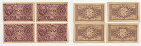 Repubblica Italiana - Banconote - Repubblica Italiana - 5 Lire Elmata 4 pezzi consecutivi
FDS