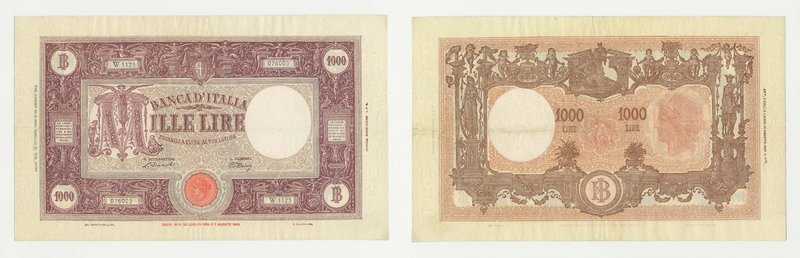 Repubblica Italiana - Banconota - Repubblica Italiana - 1000 Lire "Grande M" 194...