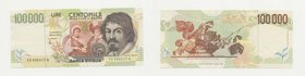 Repubblica Italiana - Banconote - Repubblica Italiana - 100000 Lire " Caravaggio " II Tipo
FDS