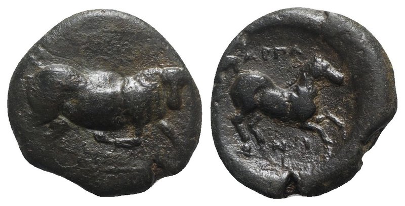 Northern Apulia, Arpi, c. 275-250 BC. Æ (22.5mm, 8.00g, 1h). Poullos, magistrate...