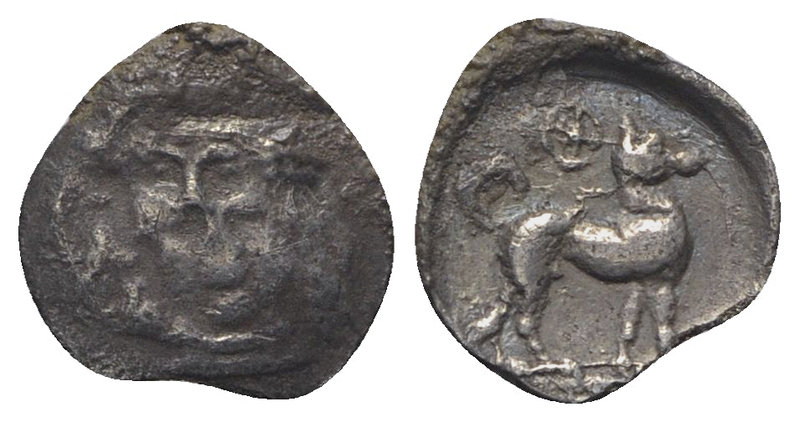 Sicily, Segesta, c. 455/0-445/0 BC. AR Litra (10mm, 0.41g, 12h). Facing head of ...