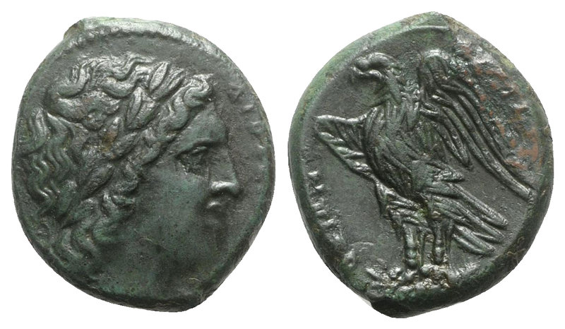 Sicily, Syracuse. Hiketas II (287-278 BC). Æ (23mm, 8.66g, 6h), c. 283-279. Laur...