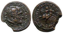 Macedon, Koinon of Macedon. Pseudo-autonomous issue. Time of Gordian III (238-244). Æ (28mm, 10.92g, 1h). Head of Alexander III, as Herakles, wearing ...