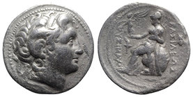 Kings of Thrace, Lysimachos (305-281 BC). AR Tetradrachm (29mm, 15.61g, 12h). Amphipolis, 288/7-282/1 BC. Diademed head of the deified Alexander r., w...