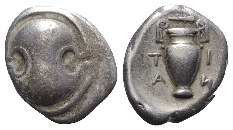 Boeotia, Thebes, c. 395-338 BC. AR Stater (22mm, 11.94g). Anti-, magistrate. Boe...