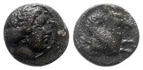 Mysia, Lampsakos, c. 4th-3rd century BC. Æ (10mm, 1.35g, 6h). Female head r. R/ Forepart of Pegasos r. SNG BnF 1223-6; SNG Copenhagen 206-7. About VF