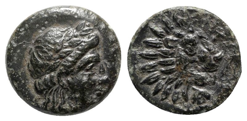 Troas, Antandros, c. 4th-3rd centuries BC. Æ (14mm, 3.83g, 6h). Laureate head of...