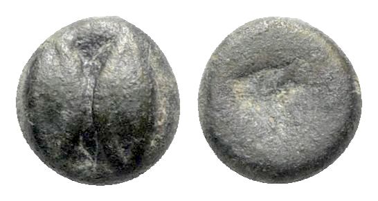 Lesbos, Unattributed early mint, c. 525-513 BC. BI 1/48 Stater (4mm, 0.28g). Two...