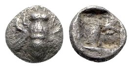 Ionia, Ephesos, c. 550-500 BC. AR Hemiobol (6mm, 0.46g). Bee. R/ Quadripartite incuse square. SNG Kayhan I 115; Rosen 572. VF