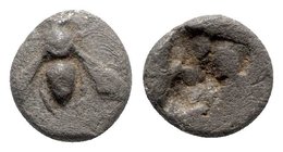 Ionia, Ephesos, c. 500-420 BC. AR Tetartemorion (4mm, 0.19g). Bee. R/ Incuse punch. Karwiese Series III, type 16. VF