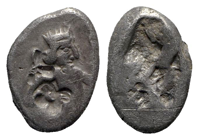 Achaemenid Kings of Persia, c. 505-480 BC. AR Siglos (15mm, 4.91g). Persian king...
