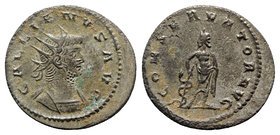 Gallienus (253-268). Antoninianus (22mm, 3.85g, 5h). Antioch. Radiate and cuirassed bust r. R/ Asclepius standing r., head l., leaning on serpent-entw...