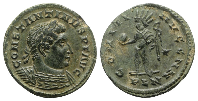 Constantine I (307/310-337). Æ Follis (23mm, 4.07g, 6h). Londinium, 310-2. Laure...