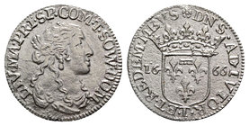 Italy, Tassarolo. Livia Centurioni Oltremarini (1658-1667). AR Luigino 1666 (21mm, 1.59g, 6h). MIR 995/1. Minor roughness, VF - Good VF