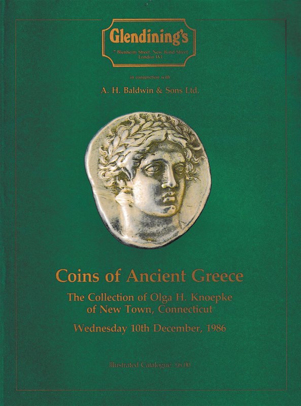 Glendining's in conjunction with A.H. Baldwin & Sons, Coins of Ancient Greece - ...