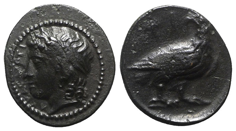 Sicily, Akragas. Phintias (287-279 BC). Æ (13mm, 2.79g, 12h). Laureate head of A...