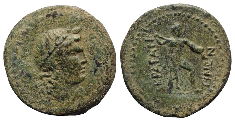 Sicily, Akragas, c. early 2nd century BC. Æ (25mm, 8.84g, 1h). Laureate head of ...