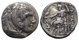 Kings of Macedon, Kassander (Regent, 317-305 BC, or King, 305-298 BC). AR Tetradrachm (24.5mm, 16.32g, 3h). In the name and types of Alexander III. Am...