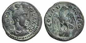 Troas, Alexandria. Pseudo-autonomous issue, c. mid 3rd century AD. Æ (22mm, 6.90g, 6h). Turreted and draped bust of Tyche r., with vexillum over shoul...