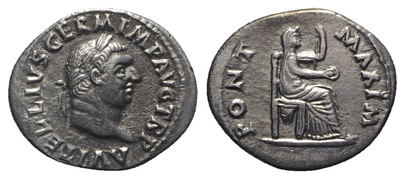 Vitellius (AD 69). AR Denarius (19.5mm, 2.49g, 6h). Rome, c. late April-20 Decem...