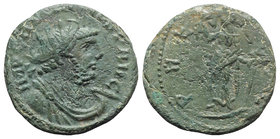 Carausius (286-293). Radiate (19.5mm, 3.57g, 12h). Londinium. Radiate and draped bust r. R/ Pax standing l., holding branch and transverse sceptre. RI...