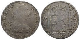 Mexico, Carlos III (1759-1788). AR 8 Reales 1786 (39mm, 26.91g, 12h). Calicó 939. Light scratches, near VF