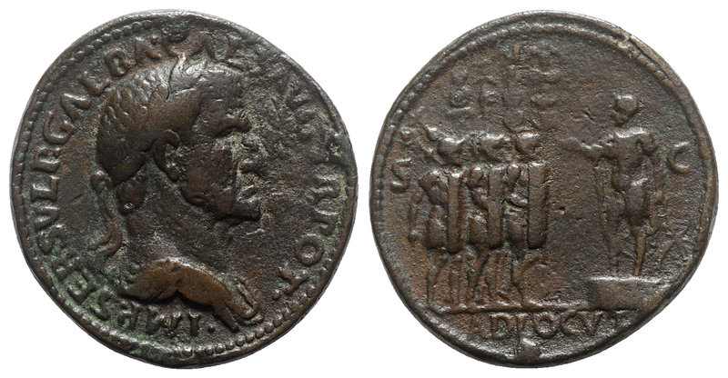 Galba (68-69). Æ “Sestertius” (35mm, 21.64g, 6h). “Paduan” medal. Later cast aft...