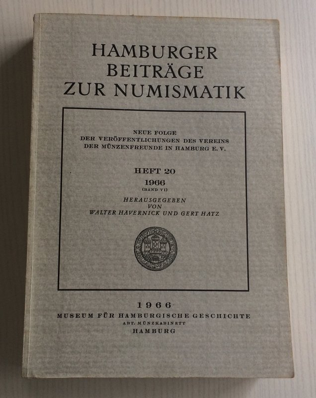 AA.VV. Hamburger Beitrage zur Numismatik. Neue Folge der Veroffentlichungen des ...