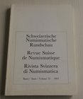 AA.VV. Schweizerische Numismatische Rundschau. Revue Suisse de Numismatique, Rivista Svizzera di Numismatica.. Band/Tome/Volume 72. Schweizerische Num...