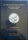 Hess - Divo. Auktion 310 - La Collection de Maitre B. - Monnaies Antiques - Ancient Coins. Zurigo, 22 Ottobre 2008. Brossura editoriale, 278 lotti, fo...