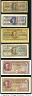 A Half Dozen King George VI Small Change Notes from Ceylon Government of Ceylon Very Good or Better. 

HID09801242017