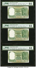 India Reserve Bank of India 5 Rupees ND (1962-67) Pick 36a Jhun6.3.5.1A Five Consecutive Examplea PMG Choice Uncirculated 64. Staple holes at issue.

...