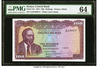 Kenya Central Bank of Kenya 100 Shillings 1.7.1972 Pick 10c PMG Choice Uncirculated 64. 

HID09801242017