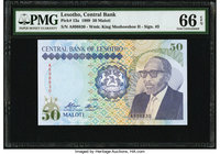 Lesotho Central Bank of Lesotho 50 Maloti 1989 Pick 13a PMG Gem Uncirculated 66 EPQ. 

HID09801242017