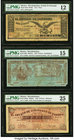 Mexico Revolutionary Lot of Five PMG Graded Examples. 1 Peso 12.12.1913 Pick S738 M1498 PMG Fine 12, splits; 5 Pesos 1915 Pick S861 M2274a PMG Choice ...